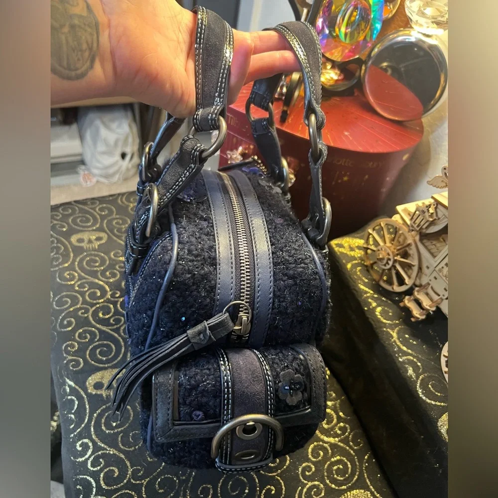 Coach blue tweed